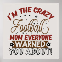 lustige Crazy Football-Mama
