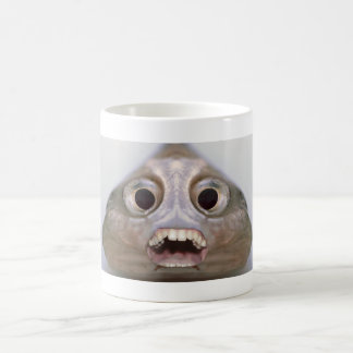 Lustige Creepy Fisch-Kopf-Monster-Kaffee-Tasse Kaffeetasse