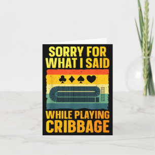 Lustige Cribbage-Kunst für Männer Frauen Kartenspi Karte