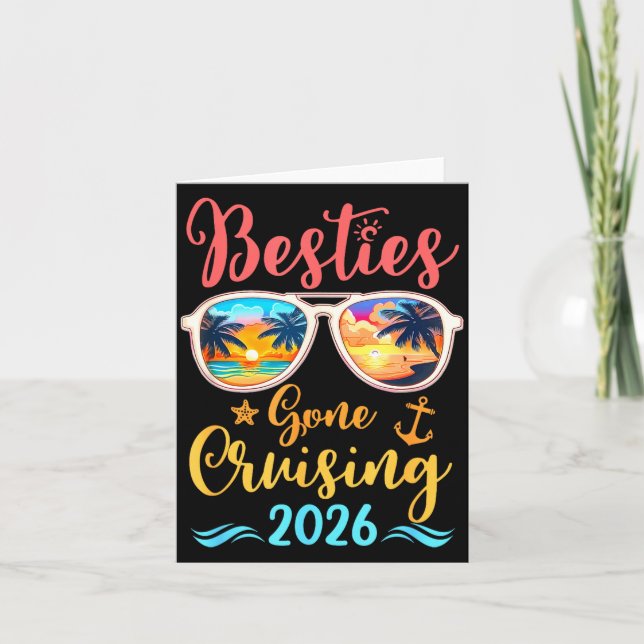 Lustige Cruising-Freunde Squad 2026 Ies Gone Cruis Karte (Vorderseite)