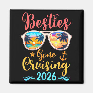 Lustige Cruising-Freunde-Truppe 2026 Ies Gone Crui Magnet