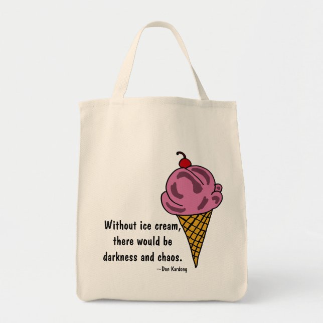 Lustige CW Eiscreme-Taschen-Tasche Tragetasche (Vorne)