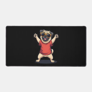 Lustige Dabbing Dab Mops Hund Haustiere Tanz Tier Schreibtischunterlage