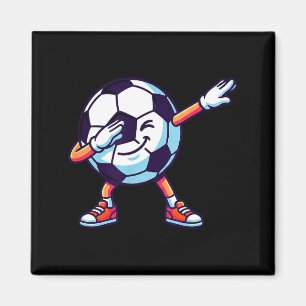 Lustige Dabbing Fußball Cartoon Sport Geschenk Kin Magnet