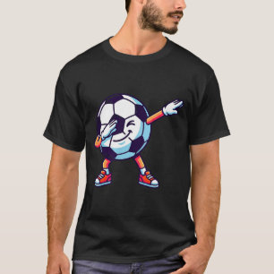 Lustige Dabbing-Fußball-Cartoon-Sport-Geschenk Kin T-Shirt