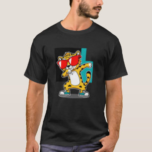 Lustige Dabbing Gepard Sonnenbrille Gepard Tier T-Shirt