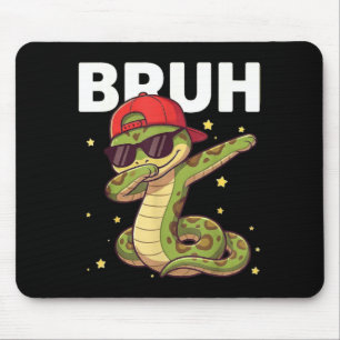 Lustige Dabbing-Schlange Kinder Jungen Reptilienli Mousepad