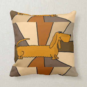 Lustige Dackel-Hundekunst Kissen