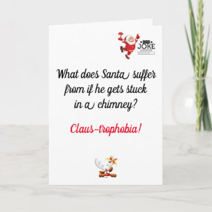 Lustige Dad-Joke-Weihnachtskarte Karte