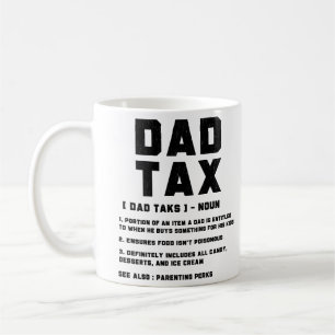 Lustige Dad-Steuer-Definition Vatertagsgeschenk Vi Kaffeetasse