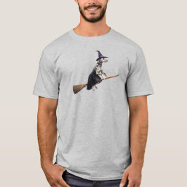 Lustige Dalmatiner Hexe T-Shirt