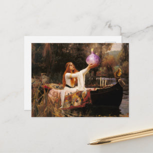 Lustige Dame der Schalotten-Parodie Postkarte
