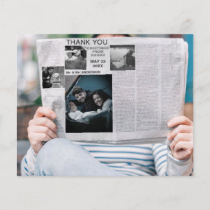 lustige Dankeschön News Foto Flyer