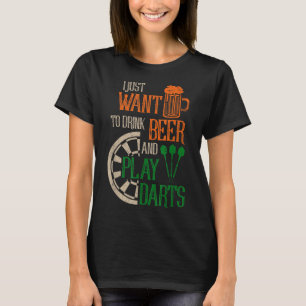 Lustige Dart Bekleidung Männer Frauen Dart T-Shirt
