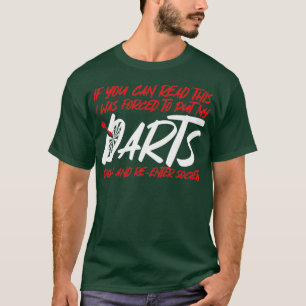 Lustige Dartpfeile Dart Spieler T-Shirt