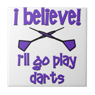 Lustige Darts Fliese