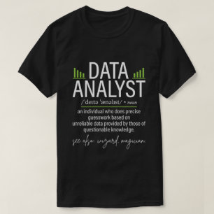 Lustige Data Analyst Definition Datenwissenschaft T-Shirt