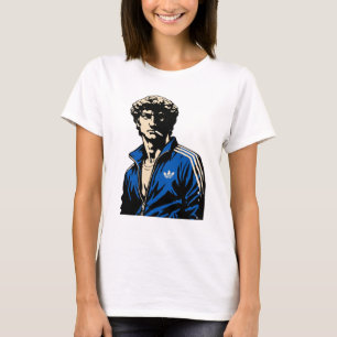 Lustige David-Michelangelo-Statue im Trainingsanzu T-Shirt