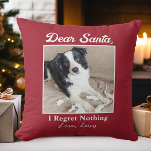 Lustige Dear Santa Haustier Hund Katze Weihnachtsf Kissen