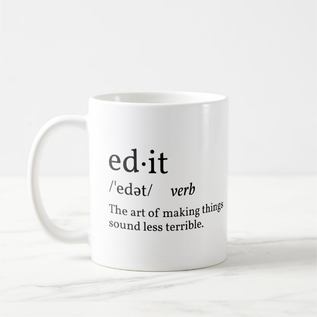 Lustige Definition Edit Kaffeetasse (Links)