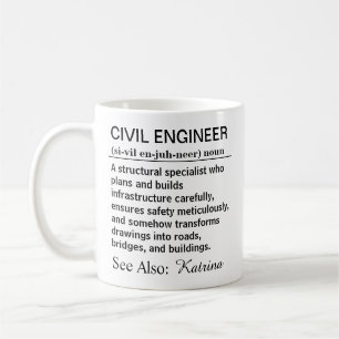 Lustige Definition für Bauingenieur Kaffeetasse