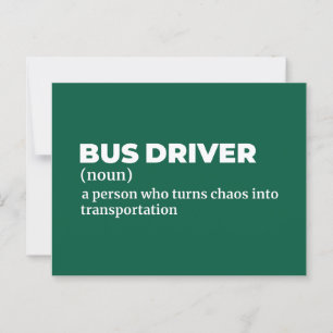 Lustige Definition für Transitfahrer Postkarte