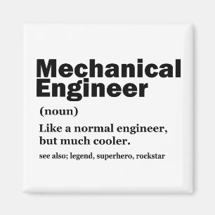 Lustige Definition Maschinenbauingenieur Ingenieur Magnet