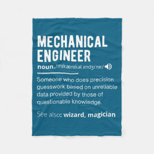 Lustige Definition Mechanischer Ingenieur Ingenieu Fleecedecke