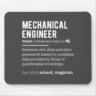 Lustige Definition Mechanischer Ingenieur Ingenieu Mousepad