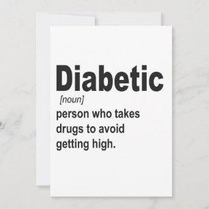 Lustige Definition von Diabetes Typ 1 Awareness-Ge Einladung