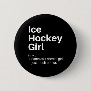 Lustige Definition von Eishockeymädchen, Bestärken Button