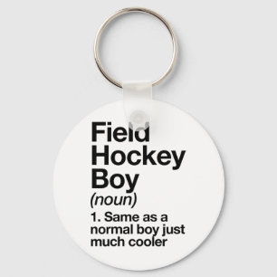 Lustige Definition von Field-Hockey-Jungen, Sport  Schlüsselanhänger