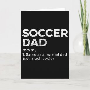 Lustige Definition von Fußball-Vater Karte