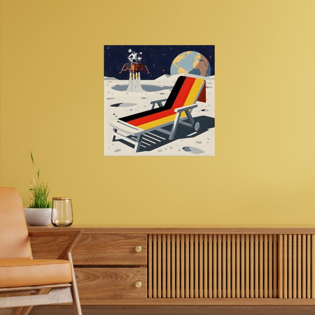 Lustige deutsche Flagge Poster (Wohnzimmer 2)