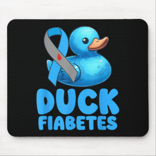 Lustige Diabetes-Aufklärungs-Ente Fiabetes Cool Gu Mousepad
