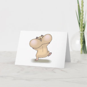 lustige dicke Backen Hamster Karte