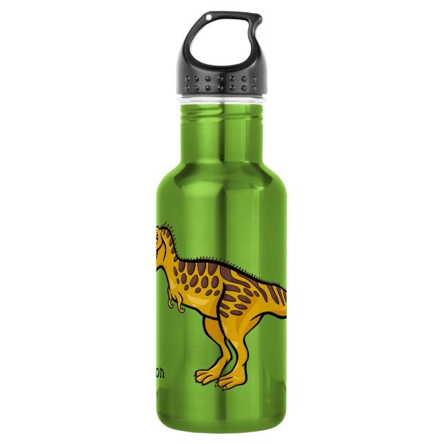 Lustige Dinosaurier-Name-Wasserflaschen Edelstahlflasche (Vorderseite)