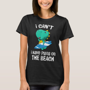 Lustige Dinosaurier-Strandferien für Kinder Süßer  T-Shirt