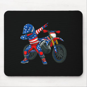Lustige Dirt Bike Kunst Fahrer Motocross Motorrad  Mousepad