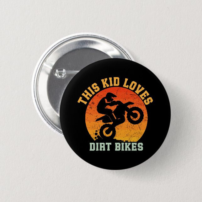 Lustige Dirt Bikes für Kinder Button (Vorne & Hinten)