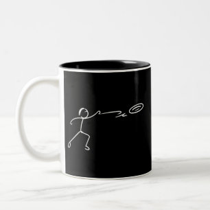 Lustige Disc-Golf-Art Stockmann Disc-Golf-Fan Zweifarbige Tasse
