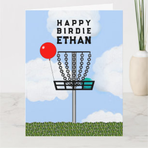 Lustige Disc-Golf-Geburtstagskarte Karte