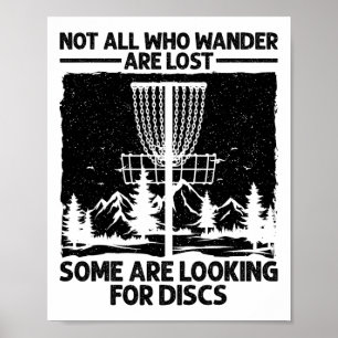 Lustige Disc-Golf-Kunst für Männer Frauen Disc-Gol Poster