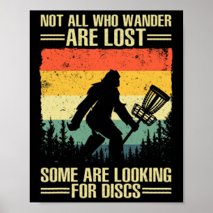 Lustige Disc-Golf-Kunst für Männer Frauen Kinder D Poster