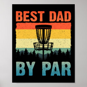 Lustige Disc-Golf-Kunst für Männer Papa Disc-Golf- Poster