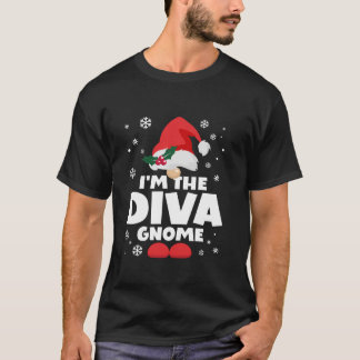 Lustige Diva Gnom Familie Passende Gruppe Frohe Ch T-Shirt