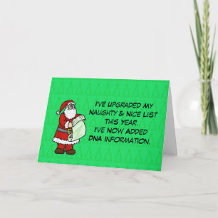 Lustige DNA-Weihnachtskarte Karte