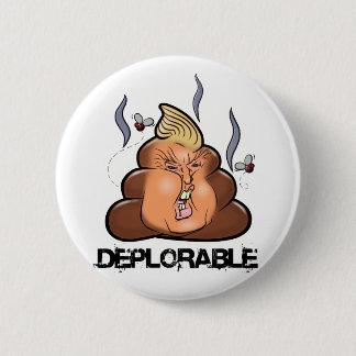 Lustige Donald- Trump - Trumpy-PooPoo Emoji Ikone Button