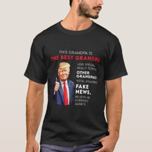 Lustige Donald-Trump-Zitate für konservativen Opa T-Shirt