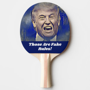 Lustige Donald TrumpPing Pong Paddel-Fake-Regeln Tischtennis Schläger
